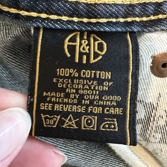 Akoo Brand Jeans Men’s Size 36x29 Distressed Streetwear Style Acid Wash Bleached - Picture 8 of 15